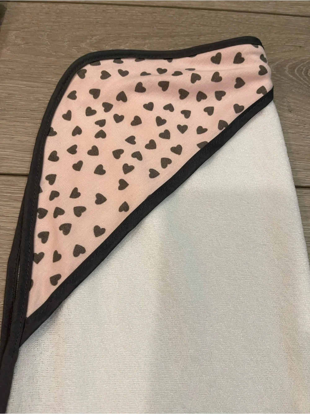 Baby Hooded Towel Trio - Pink, White & Gray